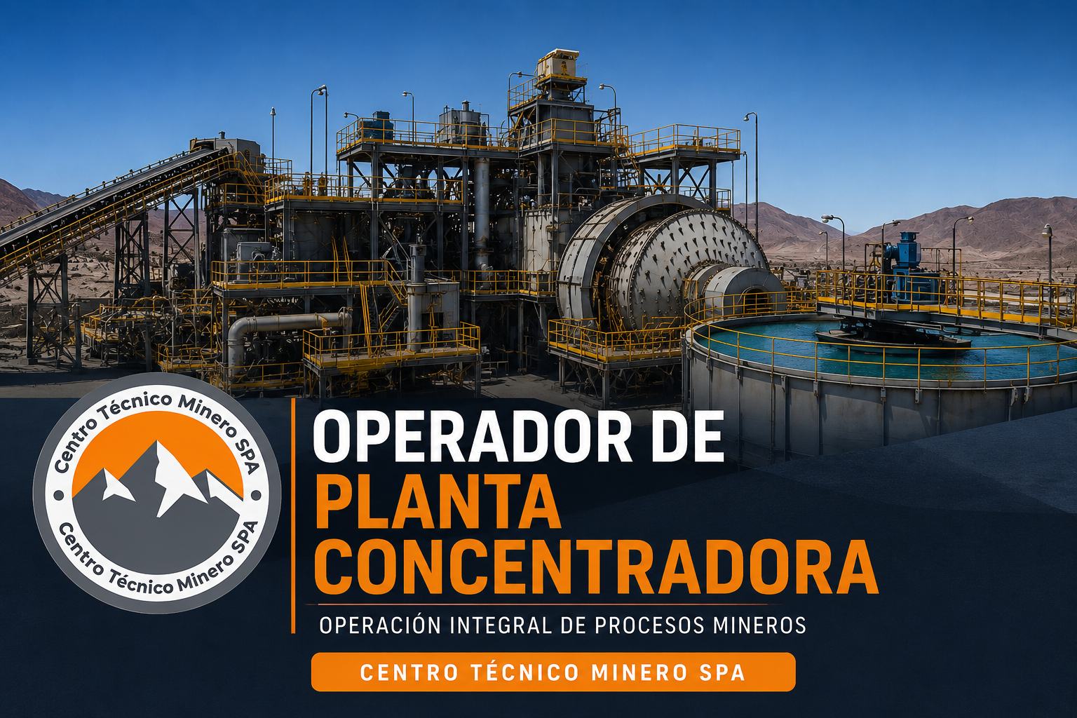 Operador de Planta Concentradora – 120 Horas | Centro Técnico Minero