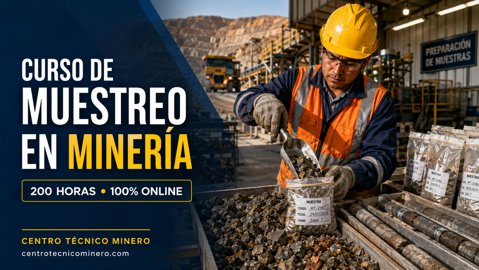 Curso de Muestreo en Minería – 200 Horas