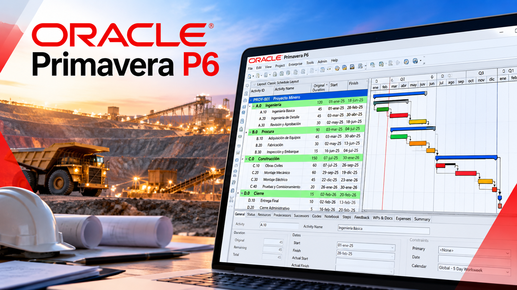 Planificación y Control de Proyectos con Primavera P6